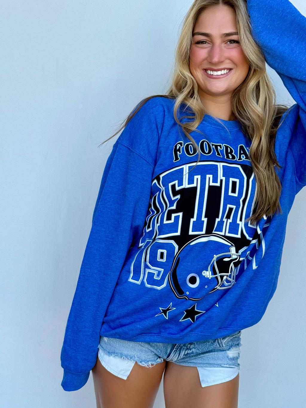 Detroit Oversized Print Sweatshirt