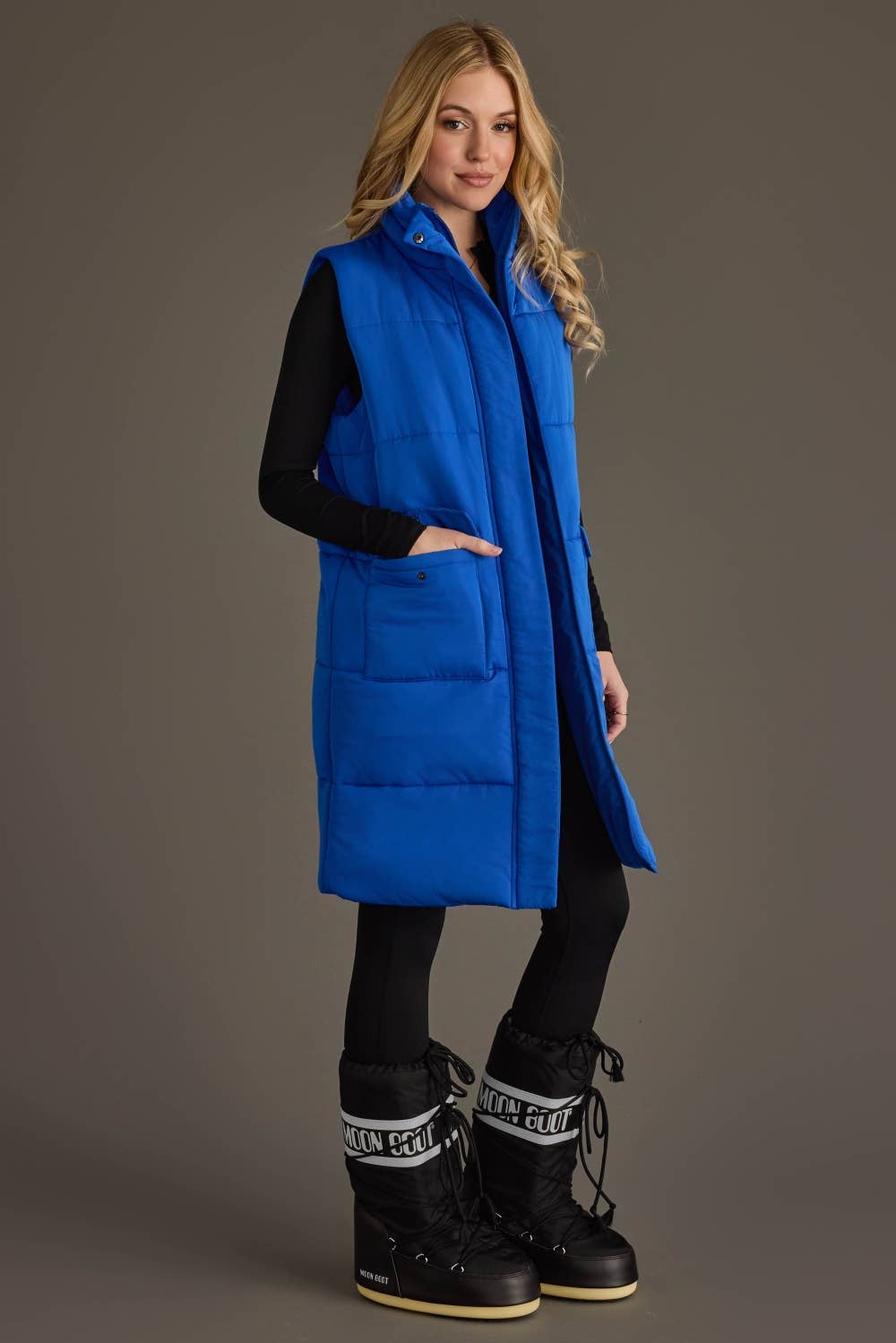 Royal Blue Long Vest