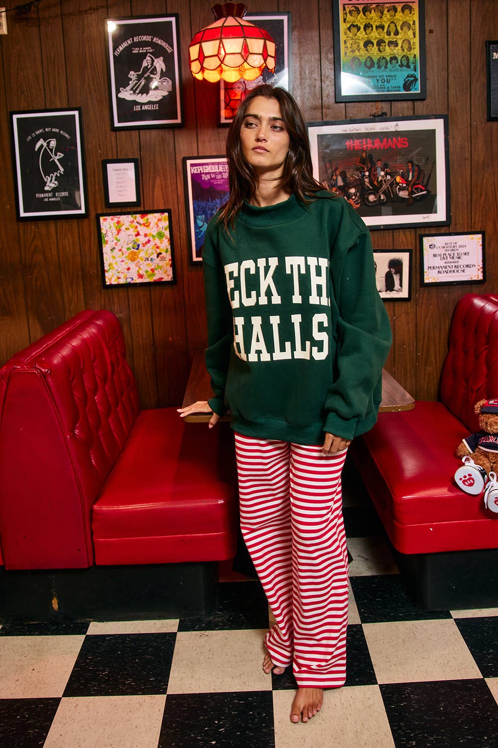 Merry Christmas Deck the Halls Reversible Sweatshirt