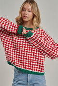 Merry Mix Geometric Christmas Sweater