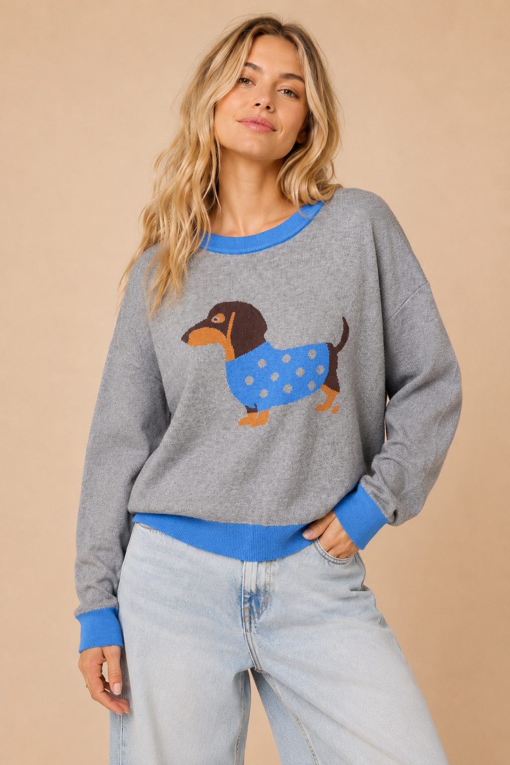 Dachshund Darling Knit Sweater