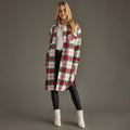 Festive Plaid Long Shacket