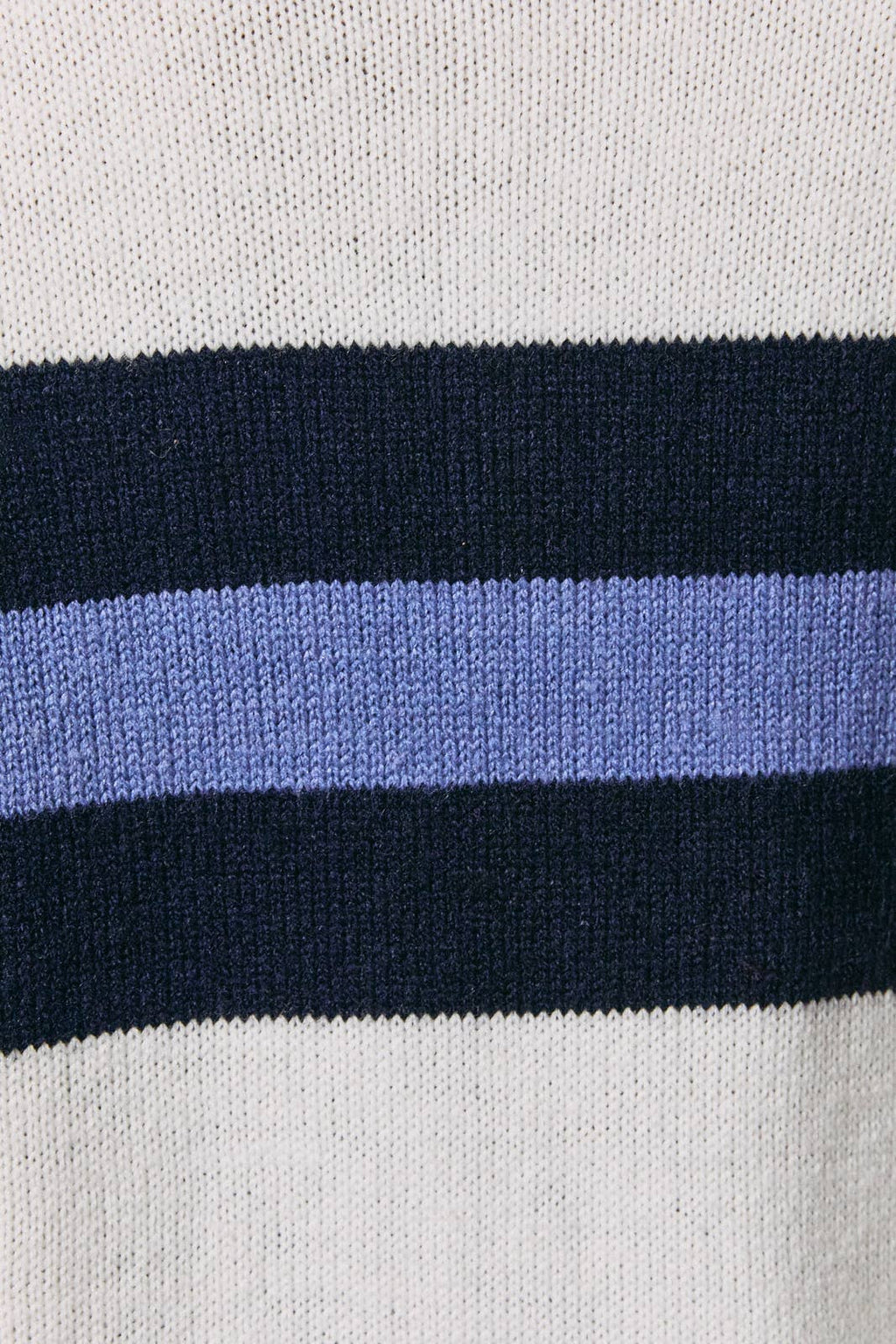 Blue Stripe Rugby Knit Sweater