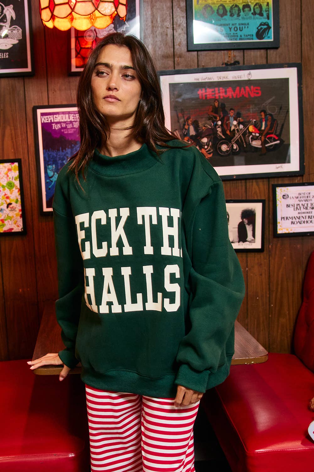 Merry Christmas Deck the Halls Reversible Sweatshirt